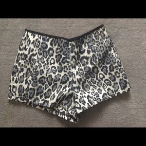 Metallic Leopard Short
